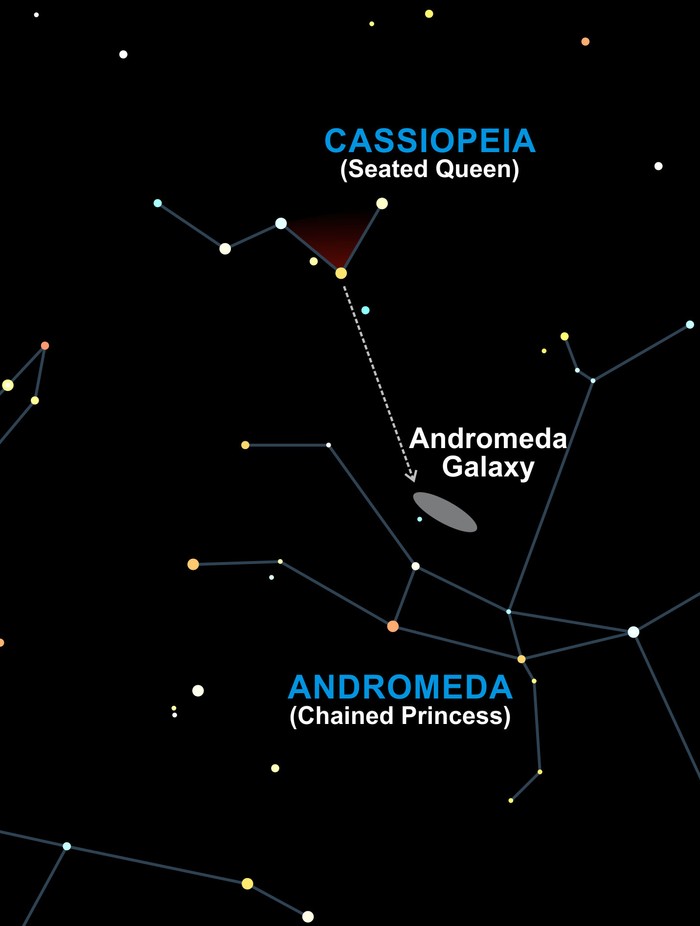 How to find Andromeda © Peter Lawrence