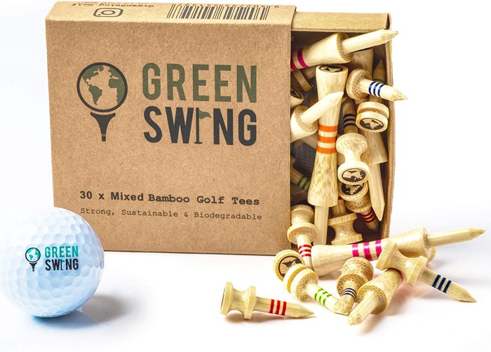 Green swing golf tees