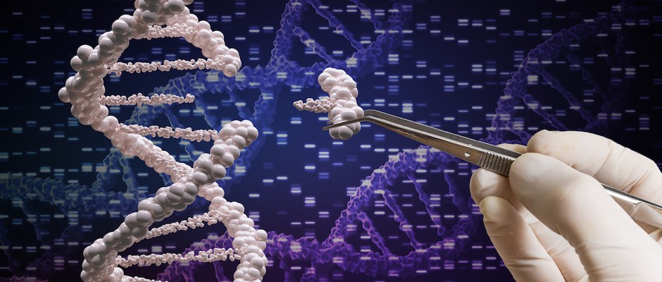 Illustration of gene editing