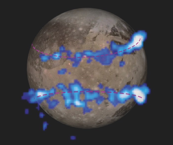 Auroral activity on Ganymede holds clues as to the magnetic influence of Jupiter © NASA/ ESA