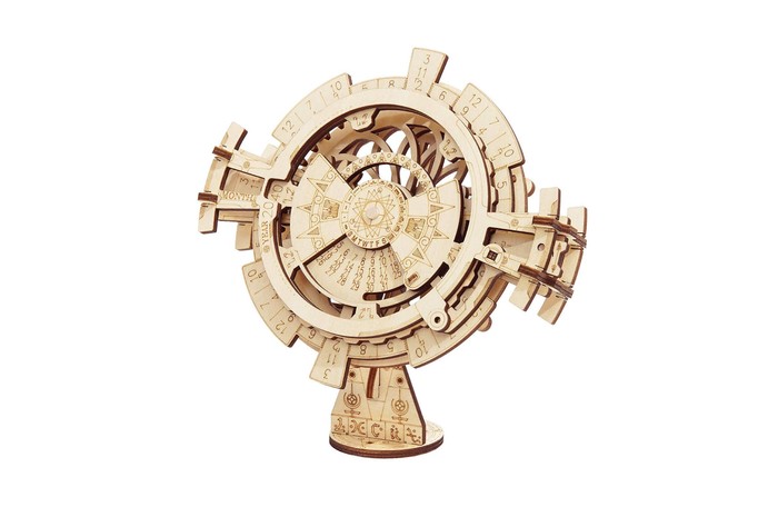 ROKR Perpetual Calendar 3D Wooden Puzzles on white background