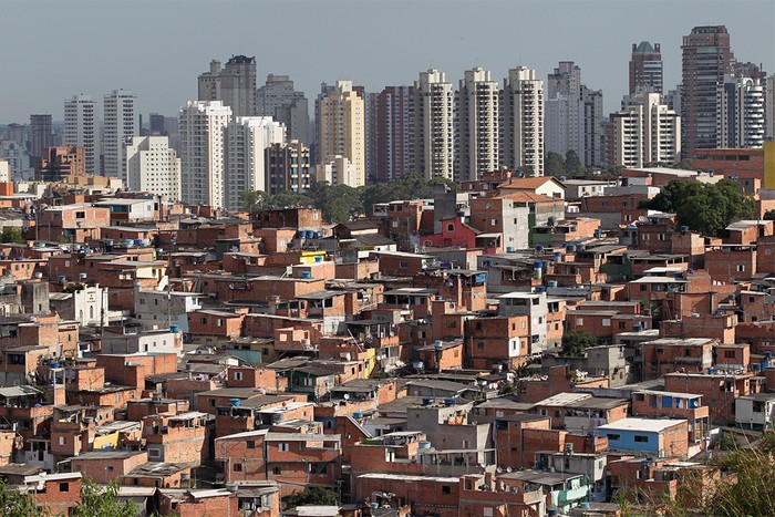 Favelas and high-rise towers