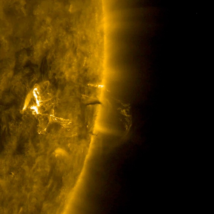 Solar flare on the Sun - NASA